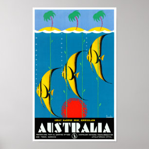 Australien stellte Vintages Reise-Plakat wieder Poster