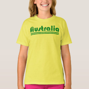 Australien Stolz Retro Australien Flagge Design T-Shirt