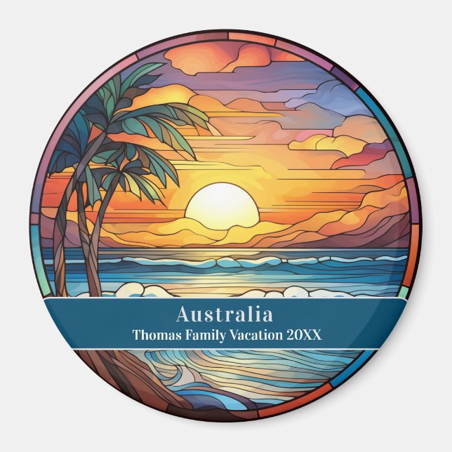 Australien Strandurlaub nach Maß Magnet (Vorne)