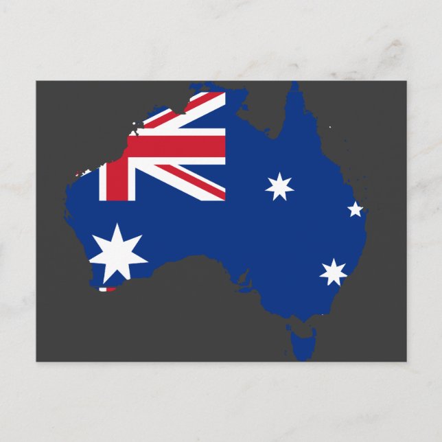 Australien Stub, Australien Postkarte (Vorderseite)