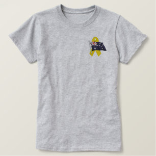 Australien - Support für unsere Truppen Besticktes T-Shirt