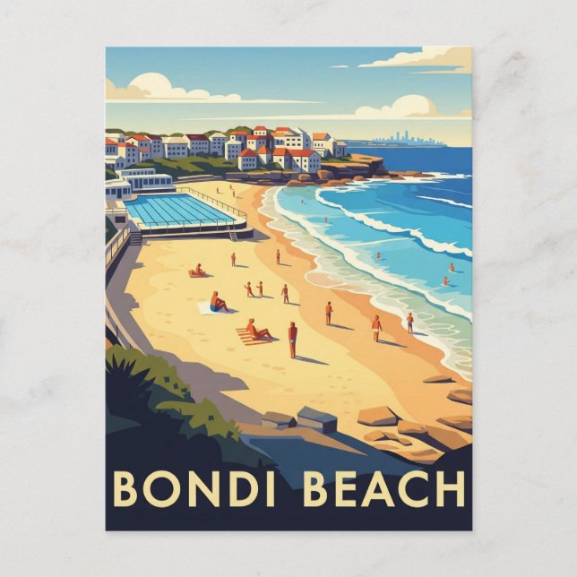Australien Sydney Bondi Beach Postcard Postkarte (Vorderseite)