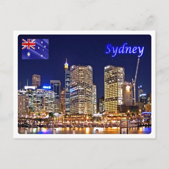 Australien - Sydney - Darling Harbor - Postkarte (Vorderseite)