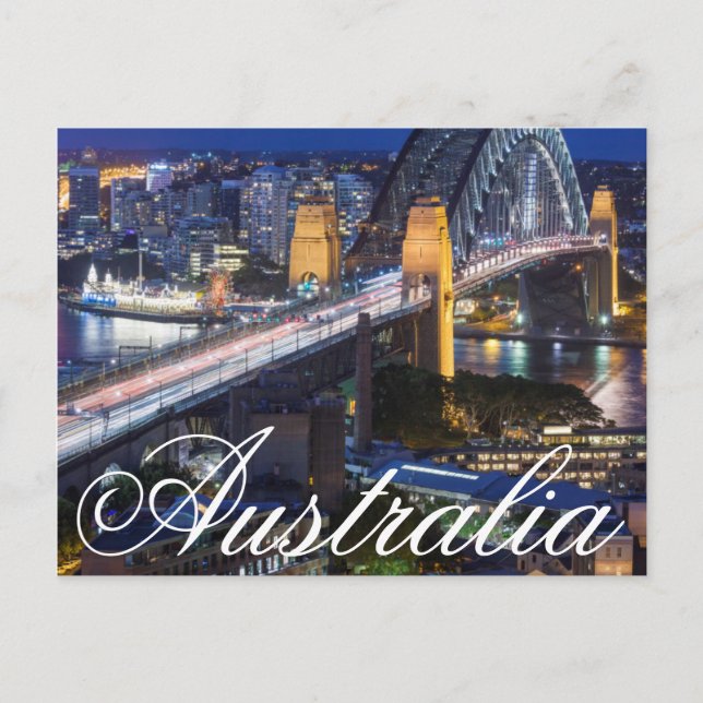 Australien, Sydney, das Rocks-Gebiet, Sydney Hafen Postkarte (Vorderseite)