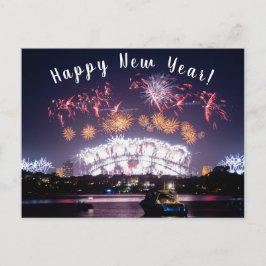 Australien Sydney Harbour Bridge Fireworks NYE Postkarte