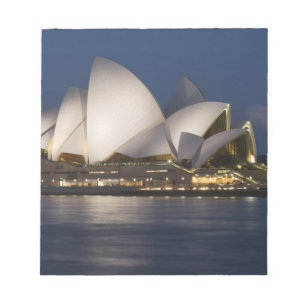 Australien, Sydney. Opernhaus nachts Notizblock