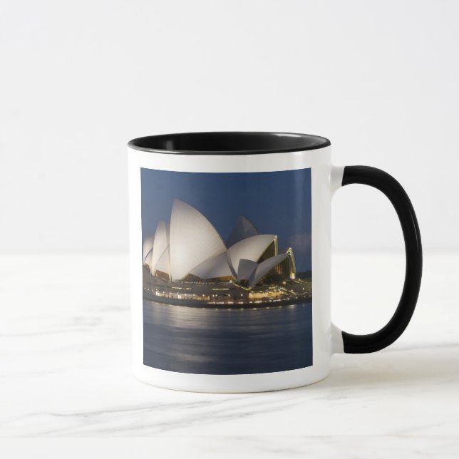 Australien, Sydney. Opernhaus nachts Tasse (Rechts)
