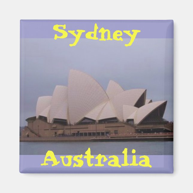 Australien Sydney Opernhausfotografie Magnet (Vorne)