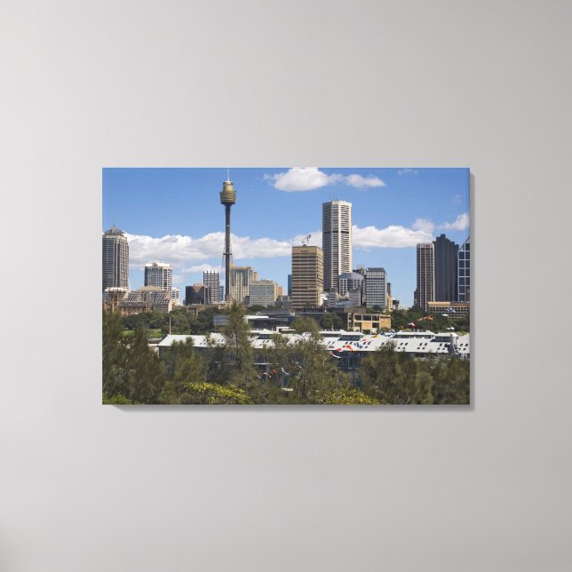 Australien, Sydney, Potts Point. Sydney Skyline. Leinwanddruck (Vorderseite)