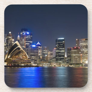 Australien, Sydney. Skyline mit Opernhaus Untersetzer