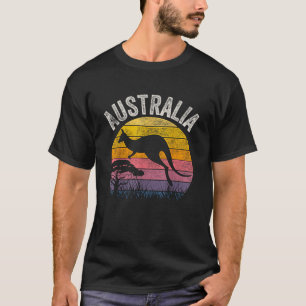 Australien Tag Lustiger Australischer Känguru Vint T-Shirt
