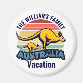 Australien Trip Niedlich Kangaroo Sunset Custom Magnet