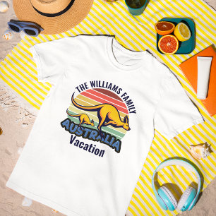 Australien Trip Niedlich Kangaroo Sunset Custom T-Shirt