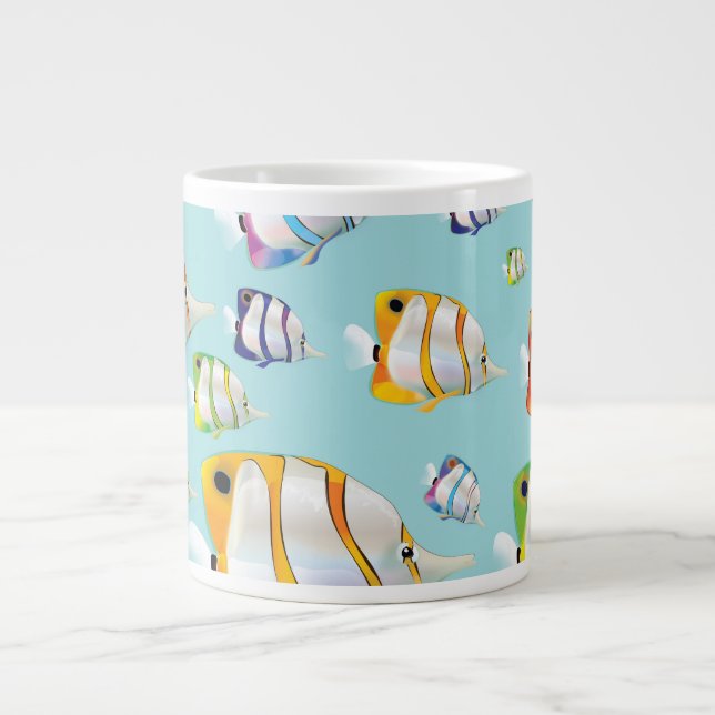 Australien Tropische Fische Reiseposter Jumbo-Tasse (Vorderseite)