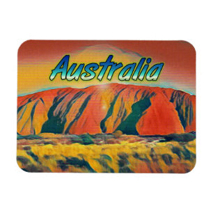 Australien Uluru Ayers Rock surreal Magnet