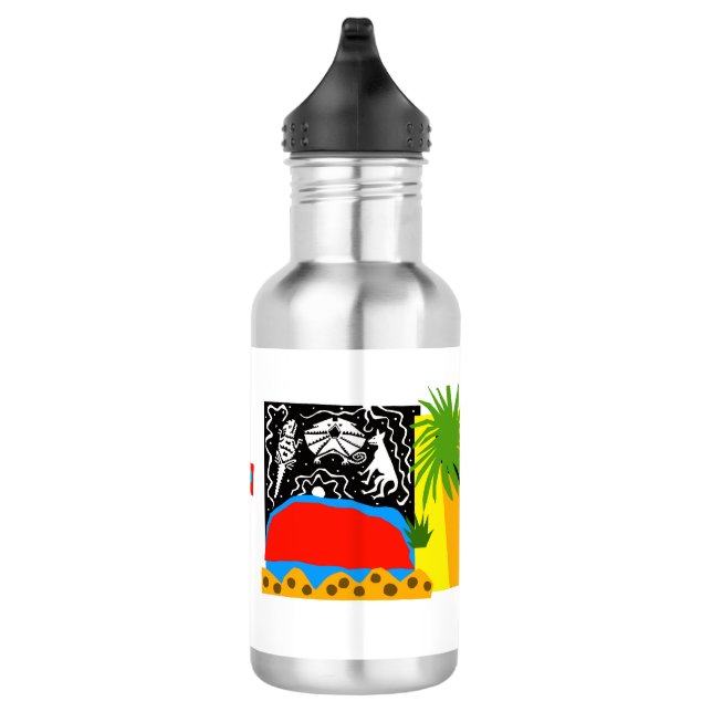 Australien - ULURU - Outback - Wüste - Edelstahlflasche (Rechts)