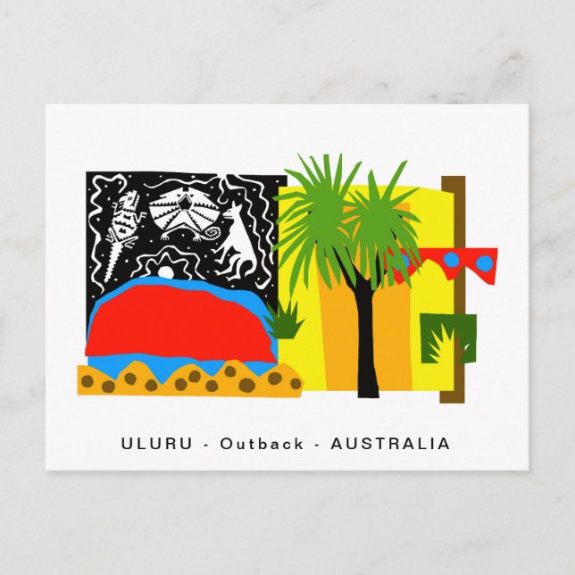 Australien - ULURU - Outback - Wüste Postkarte (Vorderseite)