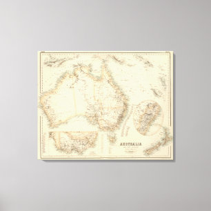 Australien und Neuseeland Leinwanddruck