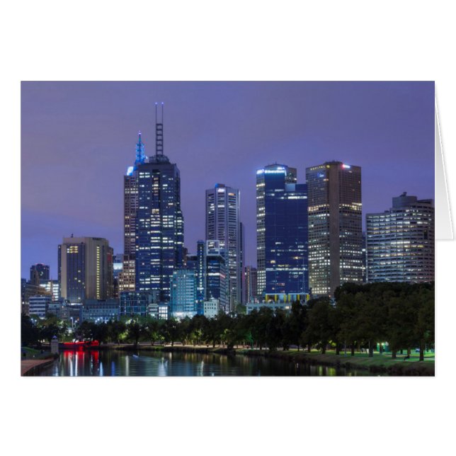 Australien, Victoria, Melbourne, Skyline entlang (Vorderseite (Horizontal))