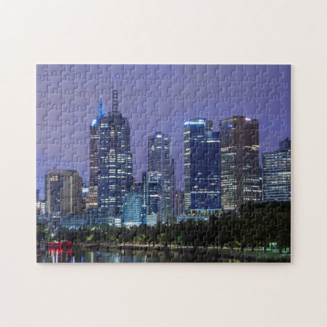 Australien, Victoria, Melbourne, Skyline entlang (Horizontal)