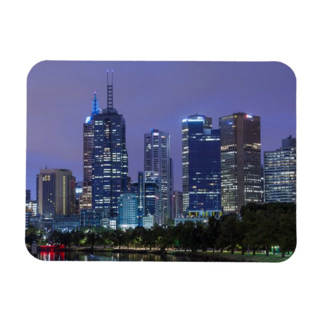 Australien, Victoria, Melbourne, Skyline entlang Magnet (Horizontal)