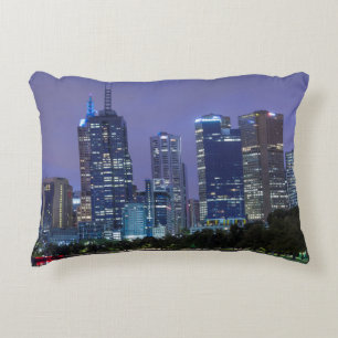 Australien, Victoria, Melbourne, Skyline entlang Zierkissen
