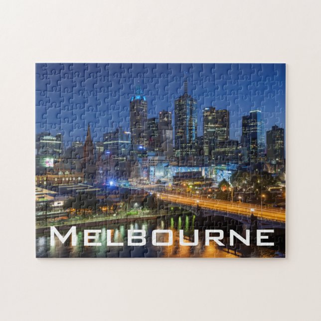 Australien, Victoria, Melbourne, Skyline mit (Horizontal)