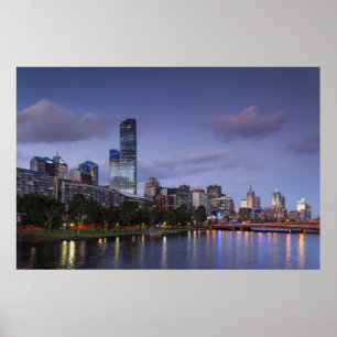 Australien, Victoria, Melbourne, Skyline mit 2 Poster