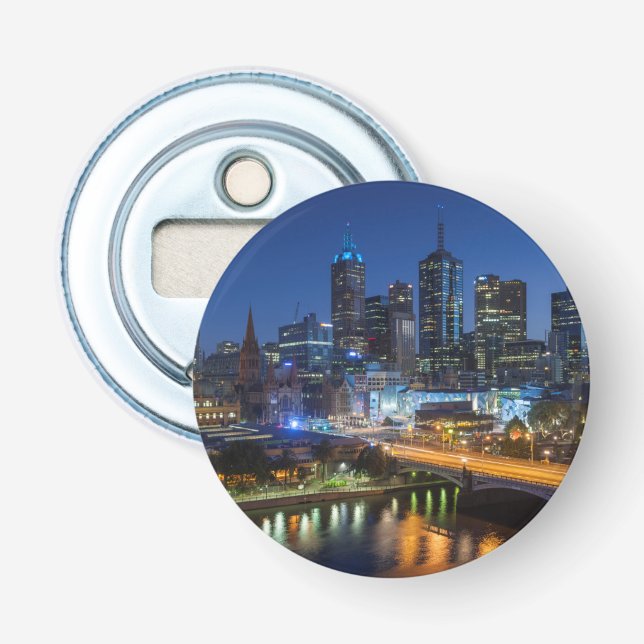 Australien, Victoria, Melbourne, Skyline mit Flaschenöffner (Vorderseite)