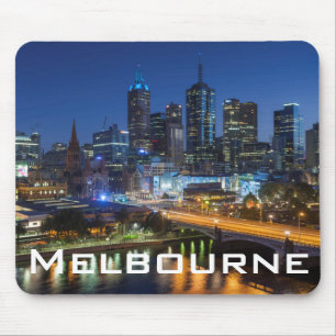 Australien, Victoria, Melbourne, Skyline mit Mousepad