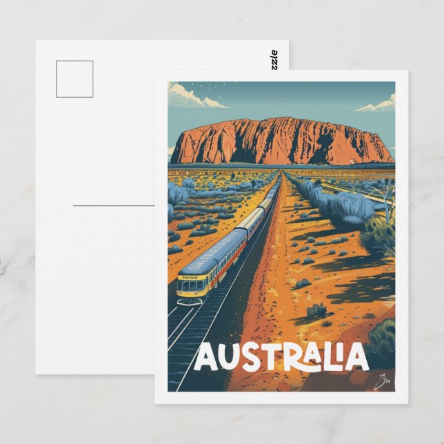 Australien Vintag Berühmter Reiseort Postkarte (Vorne/Hinten)