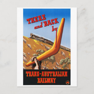 Australien Vintage Poster Restauriert Postkarte