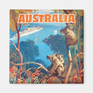 Australien Vintage-Reisemagnet Magnet