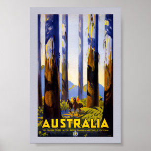 Australien Vintage-Reiseplakat Restauriert Poster