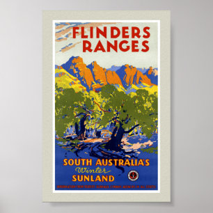 Australien Vintage Reiseplakat Restauriert Poster