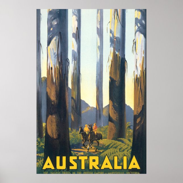 Australien Vintage Travel Poster (Vorne)