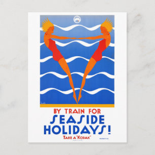 Australien Vintage Travel Poster restauriert Postkarte