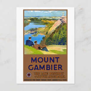 Australien Vintage Travel Poster wiederhergestellt Postkarte