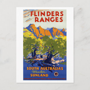 Australien Vintage Travel Poster wiederhergestellt Postkarte