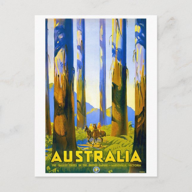 Australien - Vintage Travel Postkarte (Vorderseite)