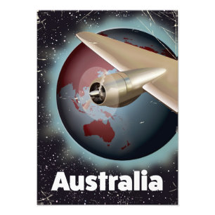 Australien Vintages Urlaubsposter Fotodruck