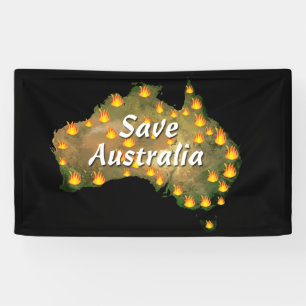 Australien vom Bushfire Desaster gerettet Banner