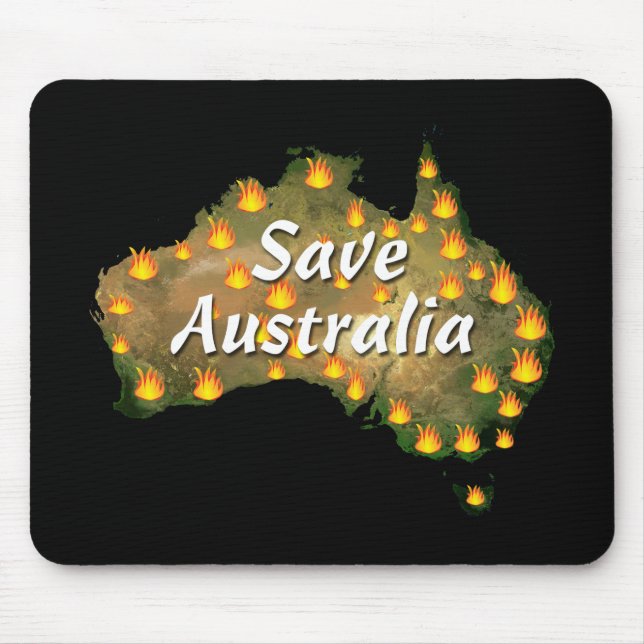 Australien vom Bushfire Desaster gerettet Mousepad (Vorne)