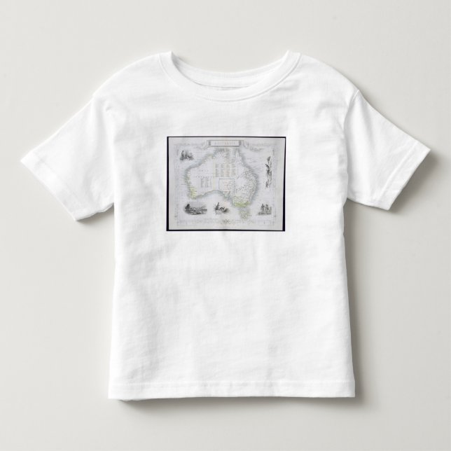 Australien, von einer Reihe Weltkarten Kleinkind T-shirt (Vorderseite)