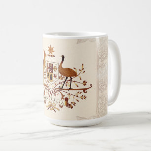 Australien Wappen Braun Tönung Kaffeetasse