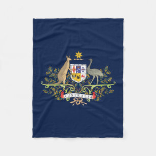 Australien-Wappen Fleecedecke