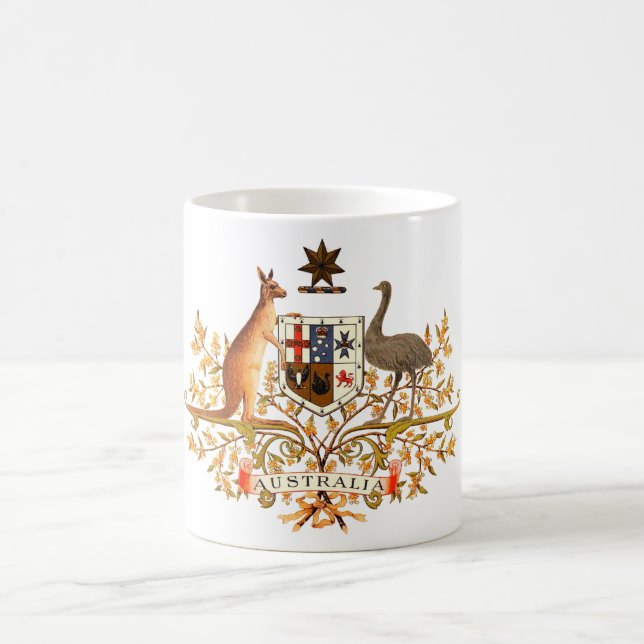 Australien-Wappen Kaffeetasse (Mittel)