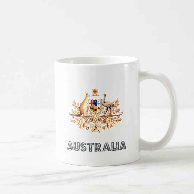 Australien-Wappen Kaffeetasse (Rechts)