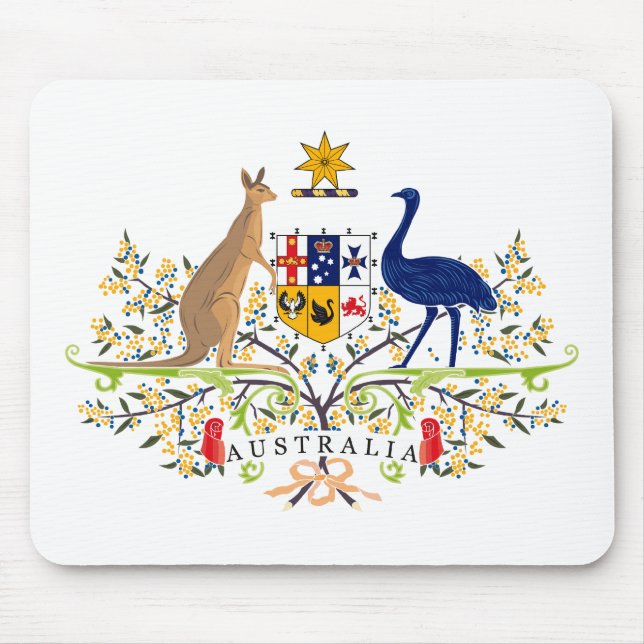 Australien-Wappen Mousepad (Vorne)