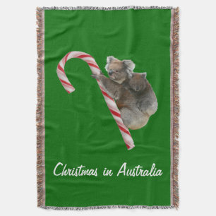 Australien Weihnachten Koalas auf Candy Cane Decke